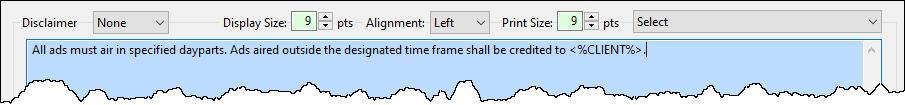 Disclaimer Example