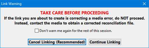 Link Warning Link Warning