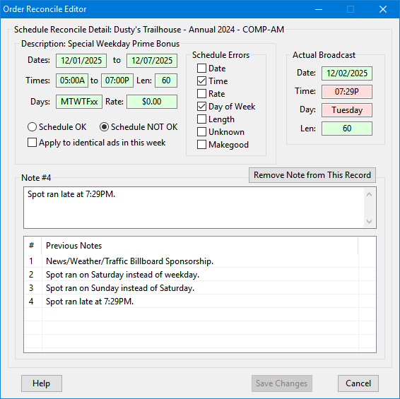 Reconcile Editor