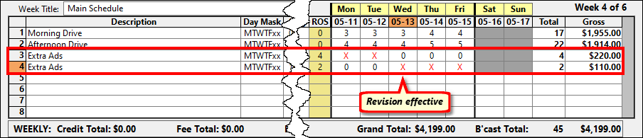 ROS Lines After Manual Adjustment ROS Lines After Manual Adjustment
