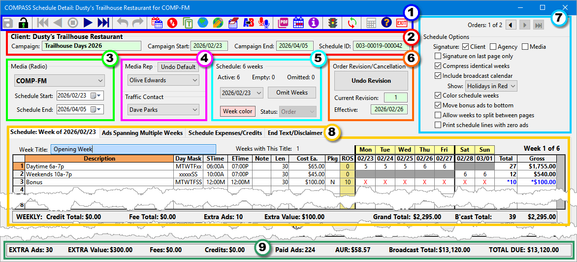 Schedule Detail