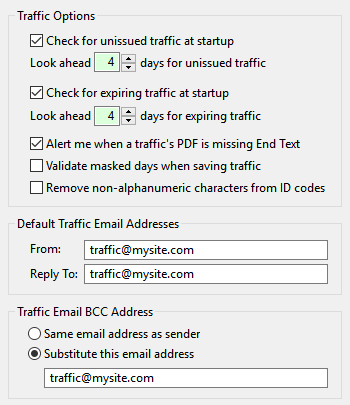 Traffic Options Traffic Options